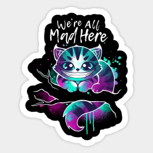 Mad watercolor Sticker